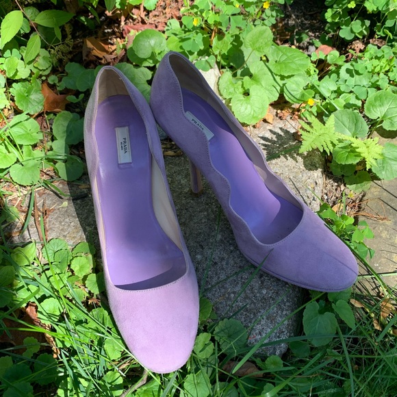 Prada Shoes - Prada purple suede shoes